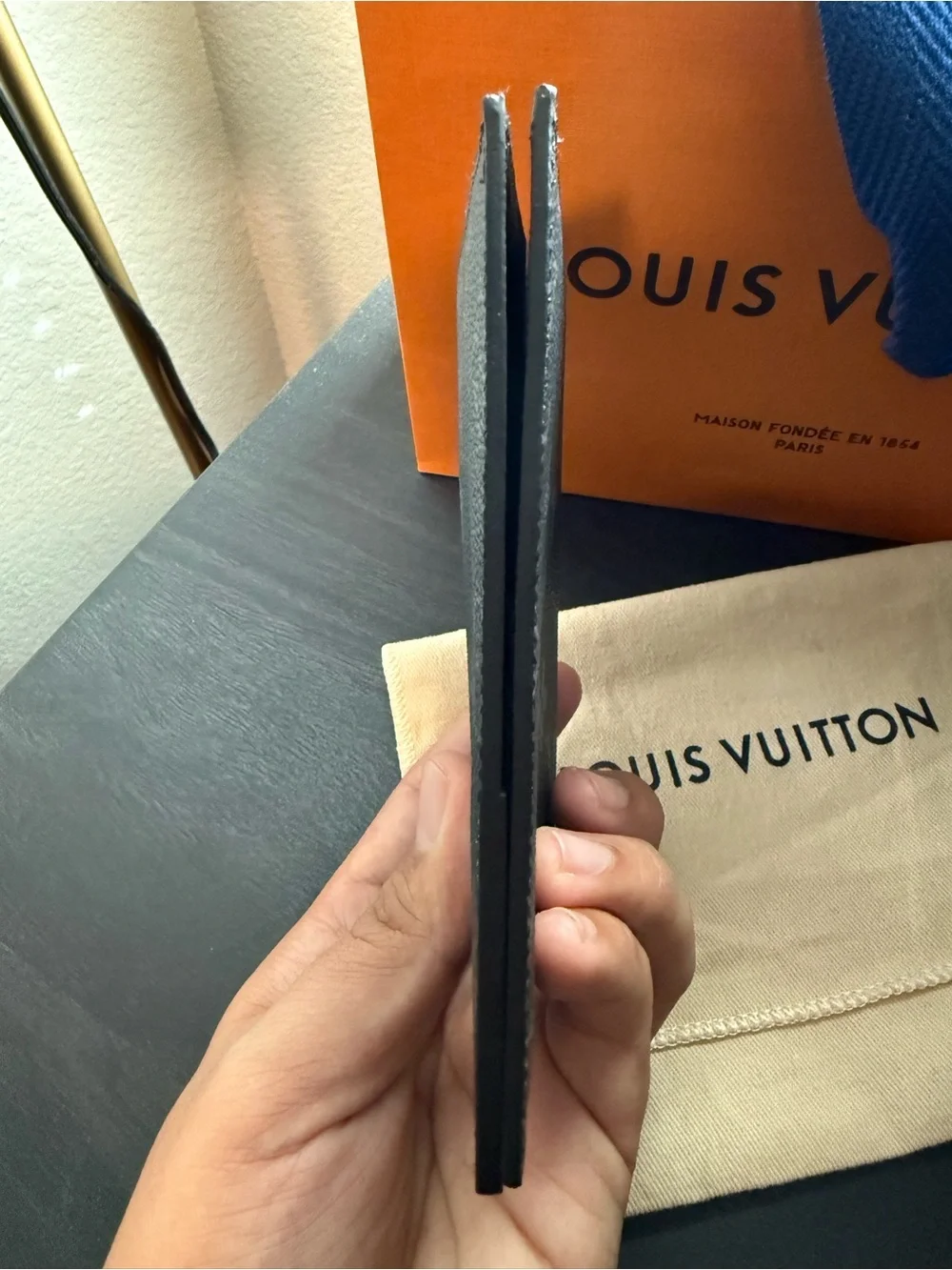 Louis Vuitton Monogram Eclipse Passport Holder - Picture 9 of 10